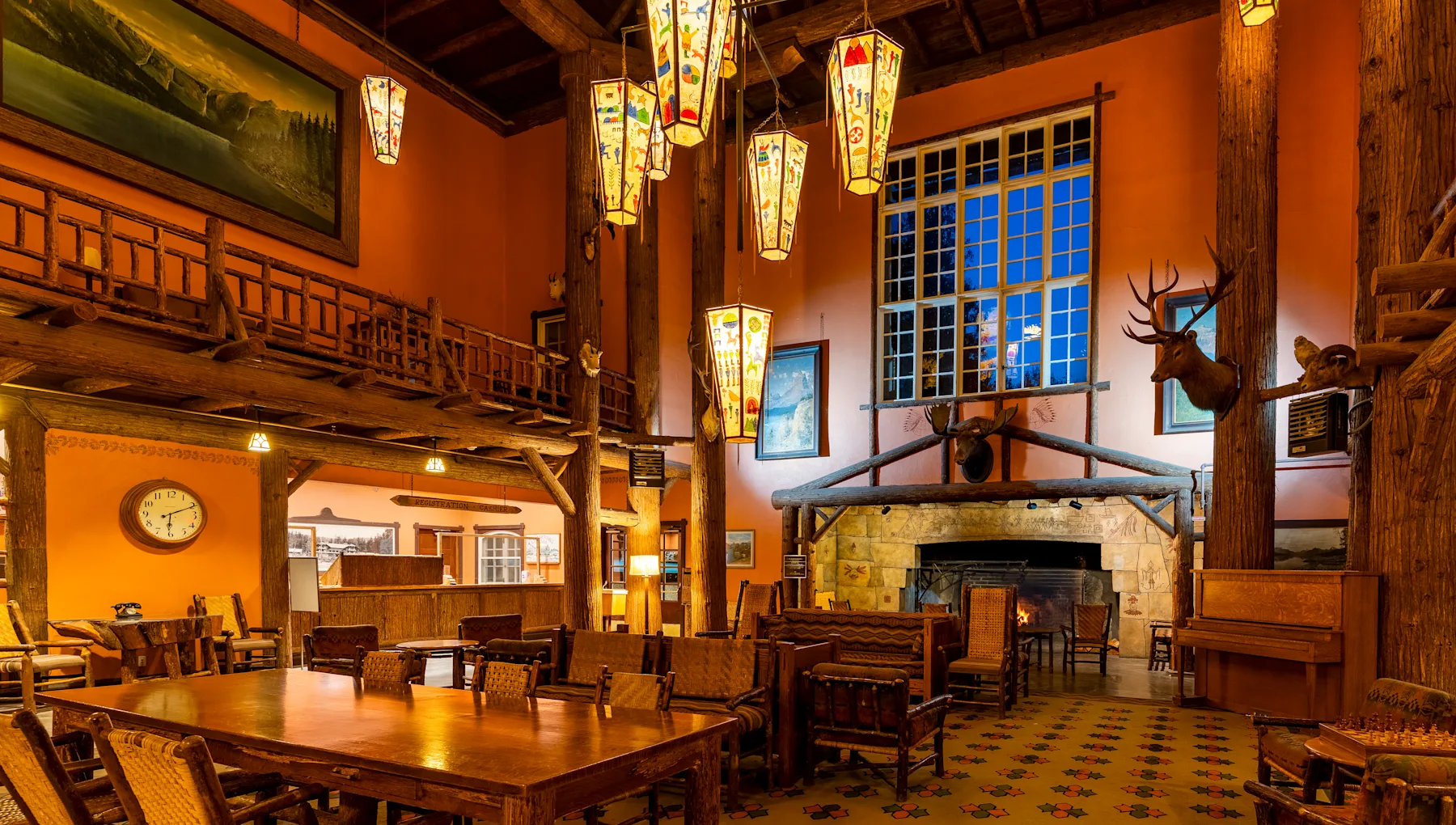 Lake McDonald Lodge lobby